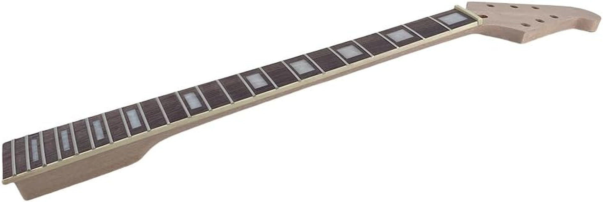 Electric Guitar Neck 22 Fret 25.5Inch Guitar Replacement Mahogany Rosewood Fretboard Block Inlay for DIY Guitar Necks