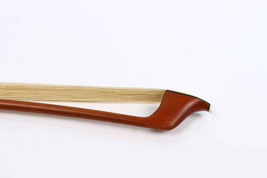 1/2 Upright Bass Bow Advance Brazilwood Germany Bows Ebony Frog Natural Bow Hair Pearl Inlay Half Size