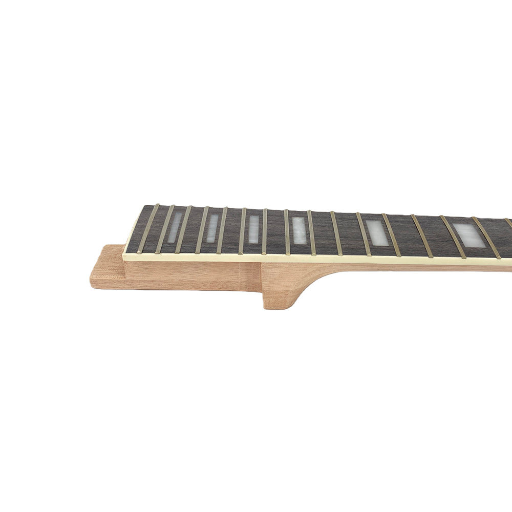 New Guitar Neck 22fret 24.75inch Mahogany Rosewood Fretboard Binding Head Set in
