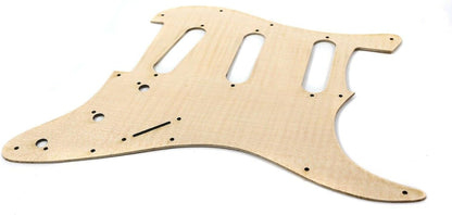 New Electric Guitar Pickguard Flame Maple Wood SSS Pickup Guitar Scratch Plate for ST Guitar