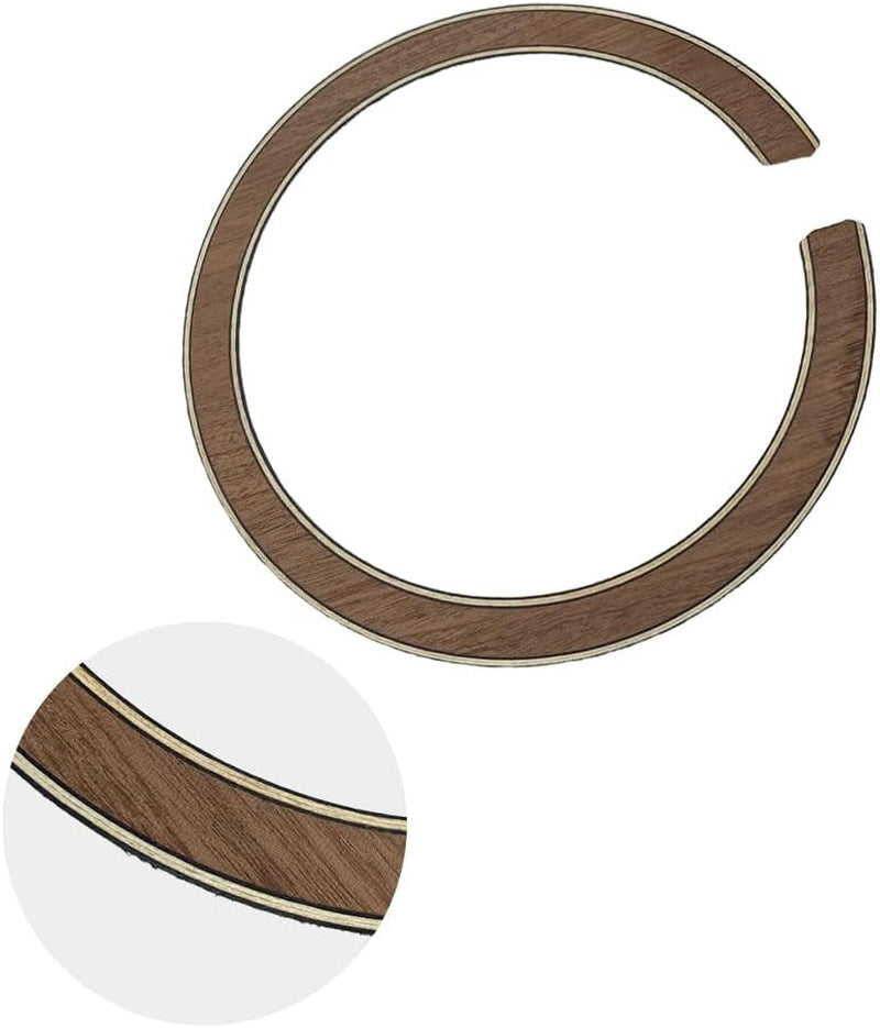 2PCS Guitar Rosette for Guitar Construction Solid Wood Material 110 * 12 * 0.8Mm Guitar Sound Hole for Luthier #18