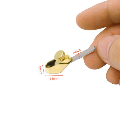 1 Set Brass Planes Luthier Woodworking Tool Violin/Viola/Cello Planes with Steel Blades,Flat Bottom Sharp and Durable (5 Pcs)