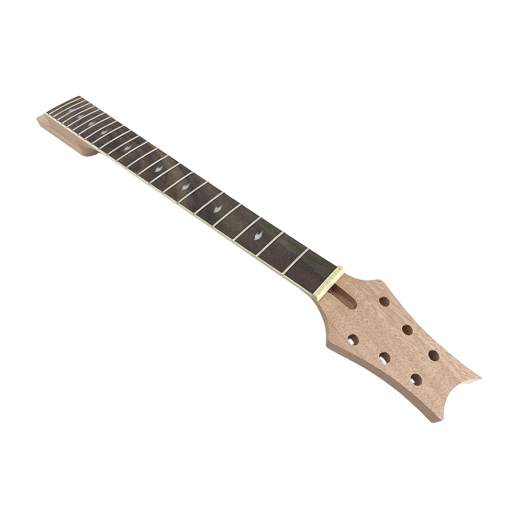 Yinfente Electric Guitar Neck 22 Fret 24.75 Inch Mahogany Guitar Necks with Rosewood Fretboard Diamond Inlay (24.75Inch)
