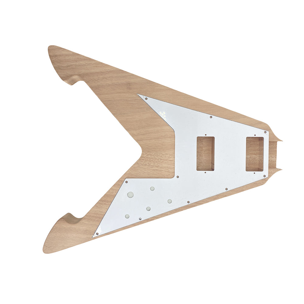 Yinfente New Guitar Kit Guitar Neck 22Fret 24.75 Inch Mahogany Guitar Body Dot Inlay Set in Rosewood Fretboard (Dot Inlay)