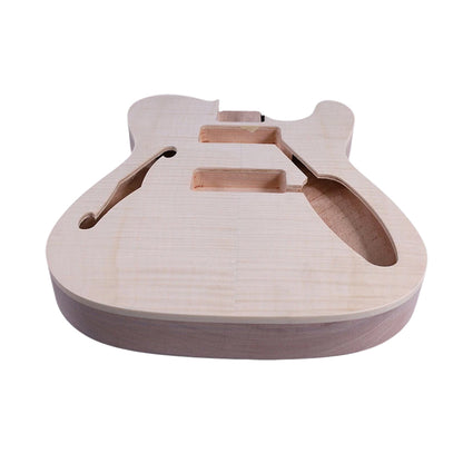 Yinfente Unfinished Guitar Body Replacement Mahogany Maple Wood Electric Guitar