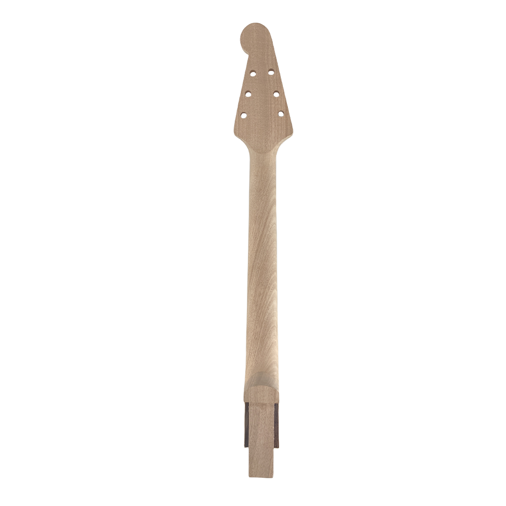 Yinfente Guitar Neck 22 Fret for Electric Guitar Replacement Maple Mahogany Unfinished Set in Glue on Heel