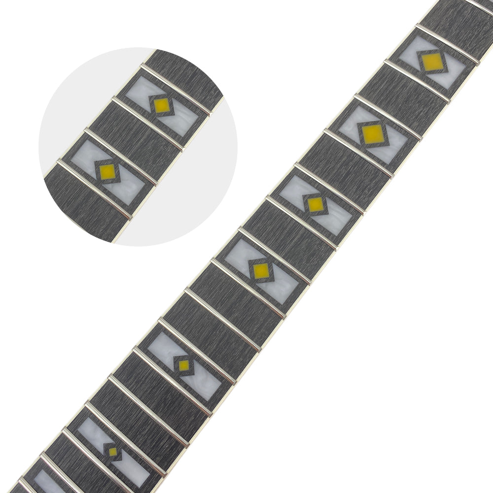 Yinfente New guitar neck 22fret 24.75inch Paddle Head Block Inlay Maple Rosewood Fretboard