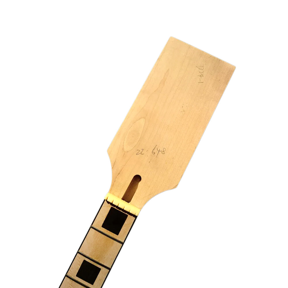 Yinfente Paddle head New guitar neck 22fret 25.5inch Maple Fretboard Block