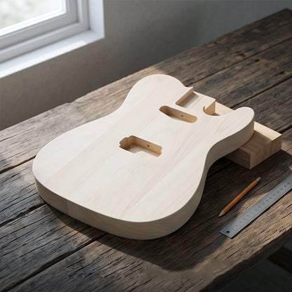 Yinfente basswood spliced Guitar Body SH pickups 44mm thickness stander heel pocket size