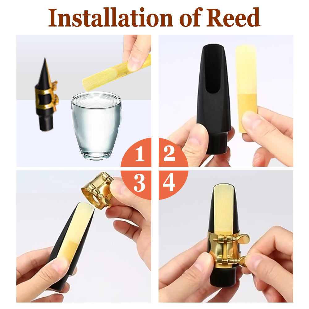 Yinfente Tenor Saxophone Complete Kit W/Case, Mouthpiece, 10Pc Reeds, Professional B Flat Tenor Sax, Gold Brass Lacquer, Rich, Warm Tone for Jazz & Classical, Ideal for Students to Pros（Golden）