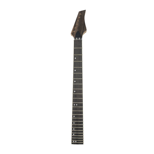 Yinfente Foyarina 24 Fret Electric Guitar Neck, 25.5" Maple Neck with Nice Inlay Rosewood Fretboard– Bolt-On Replacement Neck for Guitar Builds