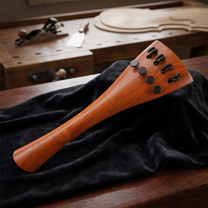 Yinfente 4/4 Pernambuco Cello Tailpiece Build-in Fine Tuners 4/4 Cello Parts Accessories