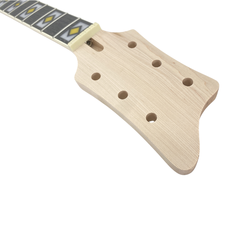 Yinfente New guitar neck 22fret 24.75inch Paddle Head Block Inlay Maple Rosewood Fretboard