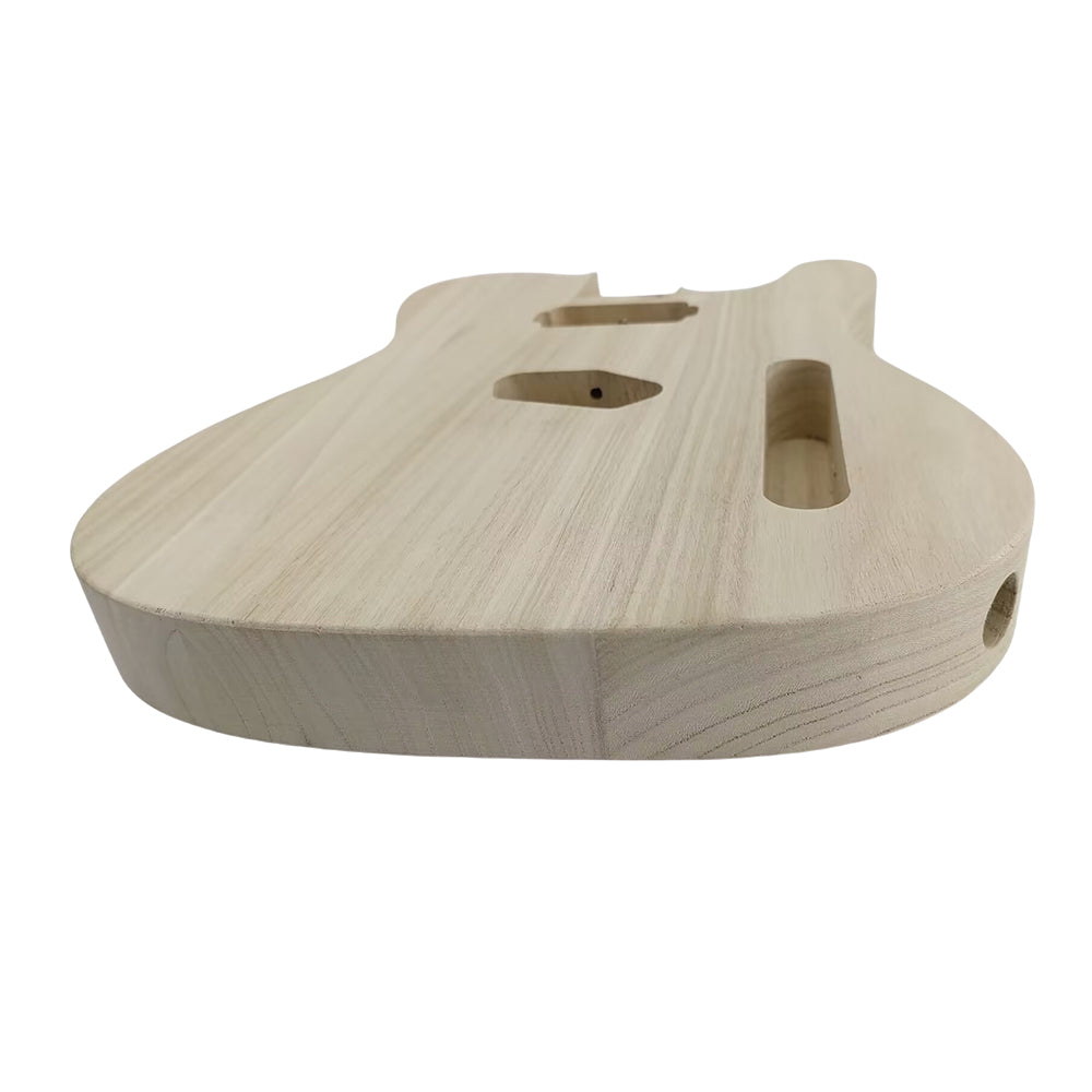 Yinfente T-Style New Guitar Body Paulownia Wood DIY Guitar Project Bolt on Heel