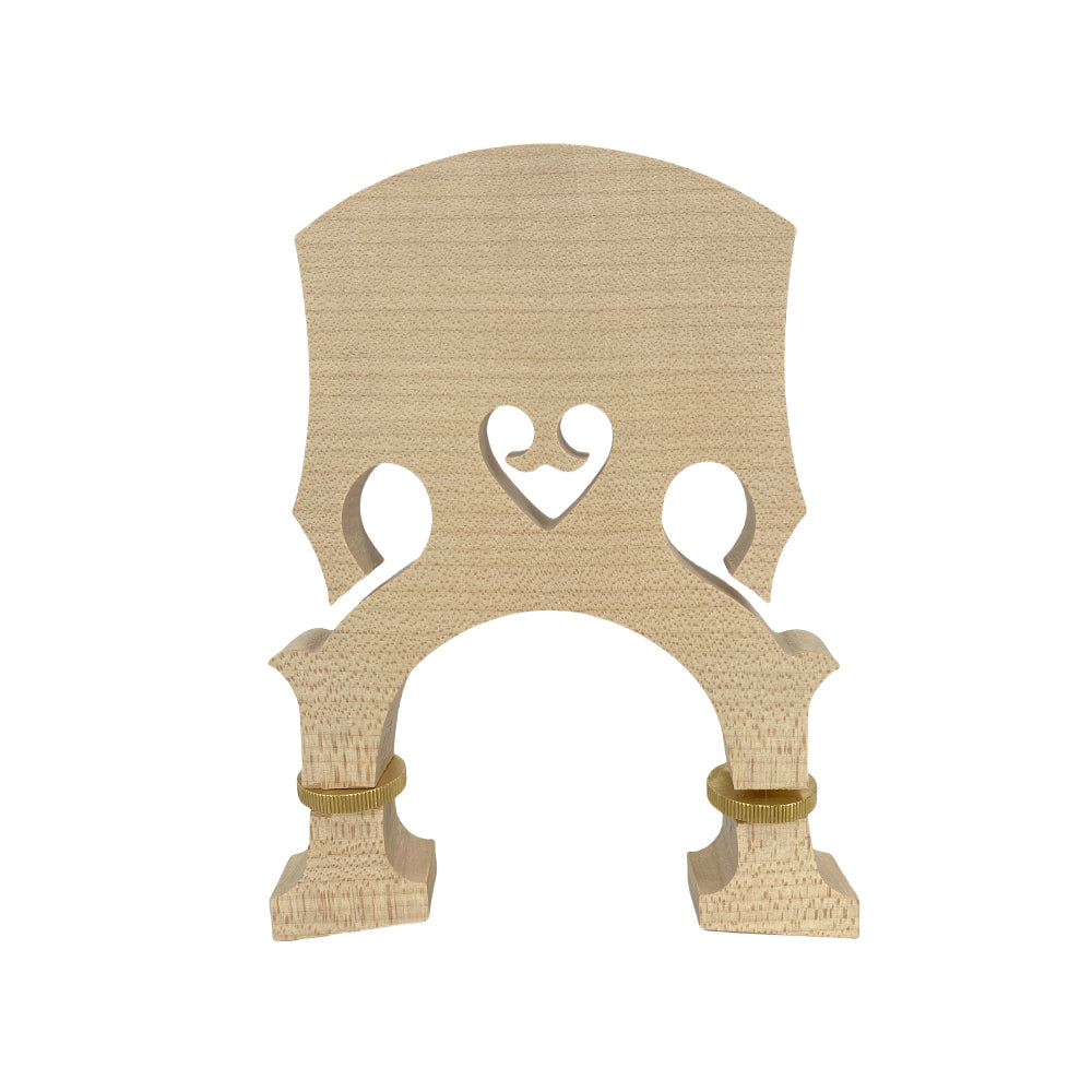 Yinfente 3/4 Upright Bass Bridge Maple Adjustable Bass Bridges Double Bass Parts Durable