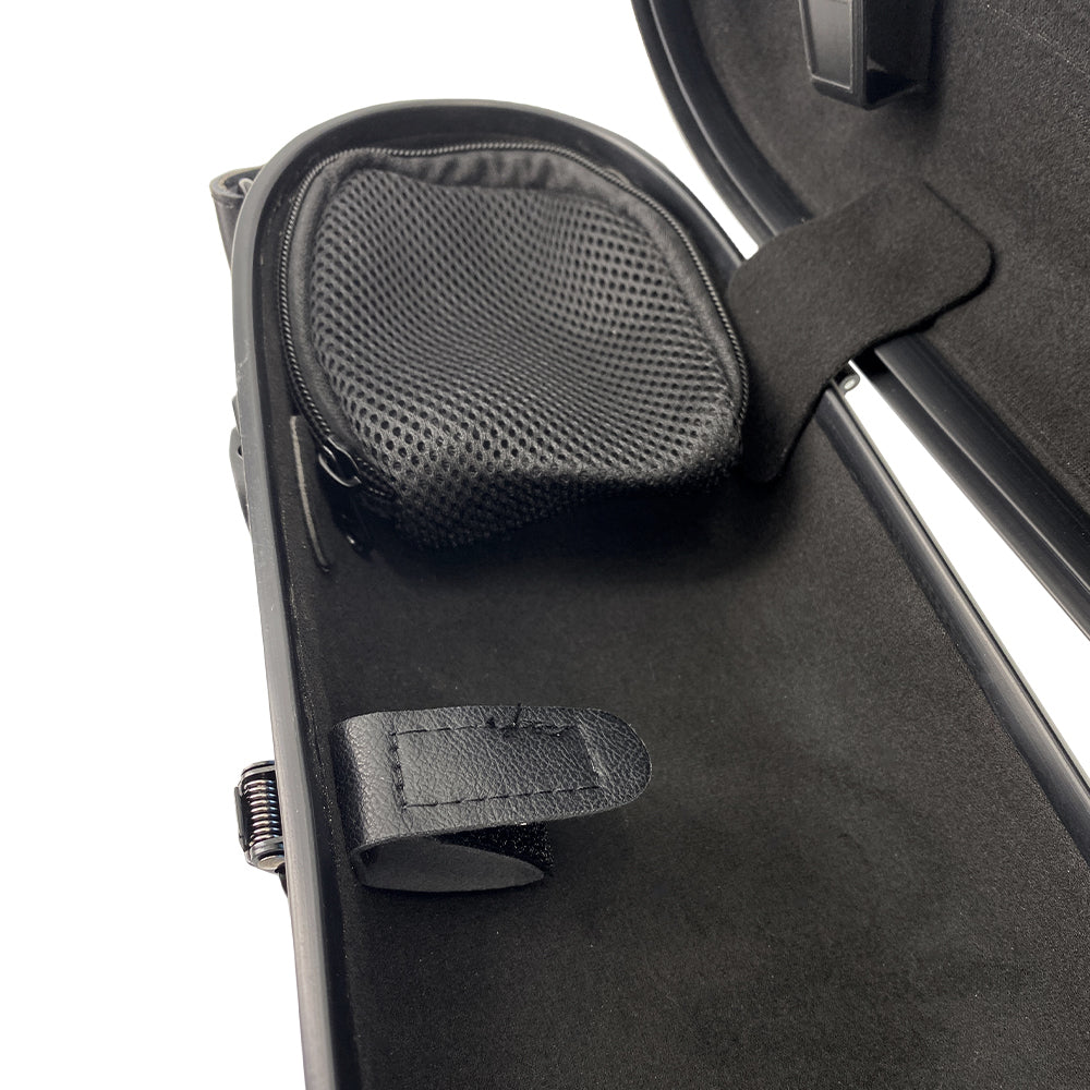 Yinfente Violin Case 4/4 Full Size Violin Box Silver Blue Color Mixed Carbon Fiber Violin Cases Strong Light (Blue)
