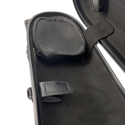Yinfente Violin Case 4/4 Full Size Violin Box Silver Blue Color Mixed Carbon Fiber Violin Cases Strong Light (Blue)