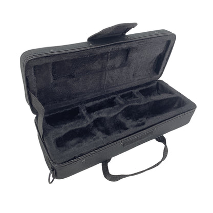 Yinfente Ekey Clarinet Case Strong Light Eb Key Clarinet Box Thick Padding with Straps,Black