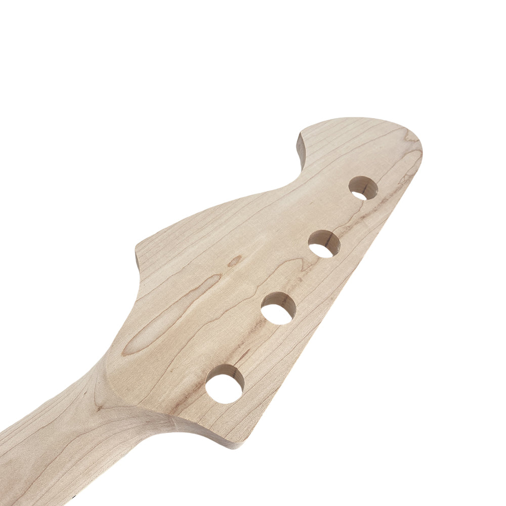 Yinfente Bass Guitar Neck 20Fret 34Inch Maple Rosewood Fretboard Block Inlay DIY Guitar Block Inlay (Rosewood Fretboard)