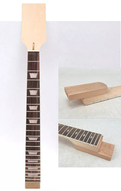 Yinfente new paddle neck mahogany rosewood fretboard 22 frets 24.75 inch nice inlays with binding prs set in heel