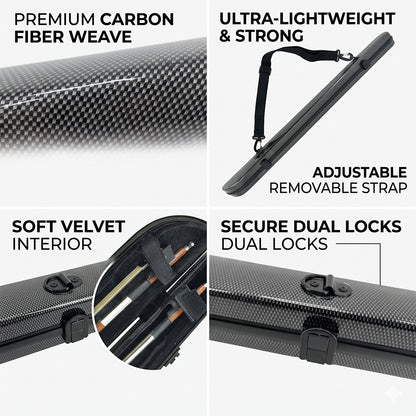Yinfente New Violin & Viola Bow Case Bow Bag Carbon Fiber Bow Cases Strong Light Hold 2pcs