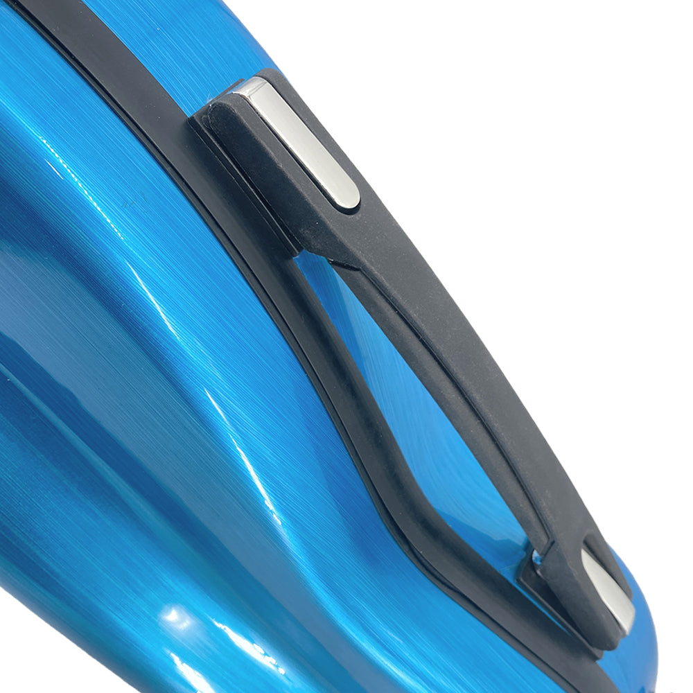 Yinfente 4/4 Violin Case Carbon Fiber Hard shell with Back strap handle Blue Hard Case