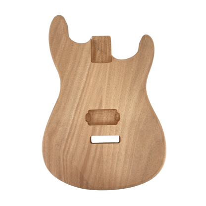 Yinfente Unfinished Mahogany Electric Guitar Body DIY Replacement Bolt on Heel Pocket Natural