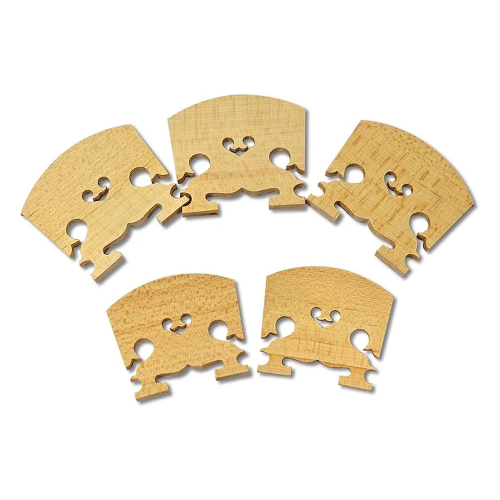10 Pcs Baroque Style Violin Bridge 4/4 Full Size,Maple Solid Wood Finer Grade Hand-Carved Violin Parts Replacement