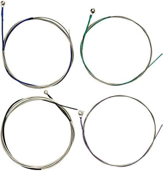 4/4 Cello String Full Set A-D-G-C Steel Core Nickel Chromium Wound for Cello Strings Size 1/4 1/2 3/4