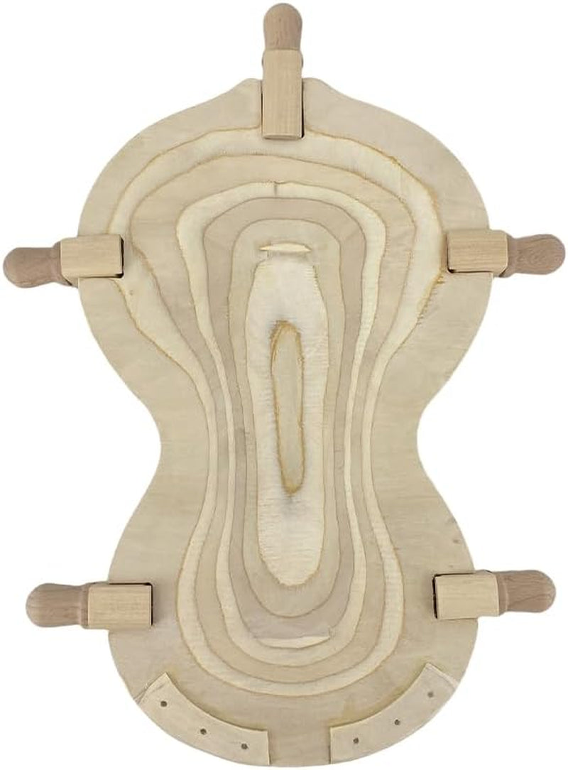 3/4&4/4 Violin Salver Wooden Violin Cradle Tools Carving Repair Tool for Violin Musicians