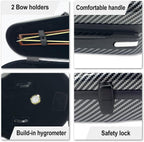 Carbon Fiber Viola Case for 15Inch to 16.5Inch with Adjustable Backstrap &Handle&Buckle Soft Interior and Hard Case for Beginner and Musicians