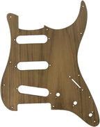 11 Hole 3 Ply Teakwood Electric Guitar Pickguard Solid Wood Strat Electric Guitar Scratch Plate SSS Style Guitar Accessories