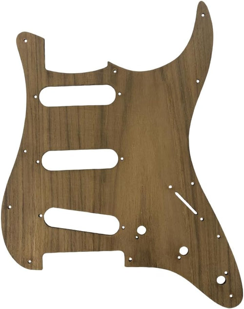 11 Hole 3 Ply Teakwood Electric Guitar Pickguard Solid Wood Strat Electric Guitar Scratch Plate SSS Style Guitar Accessories