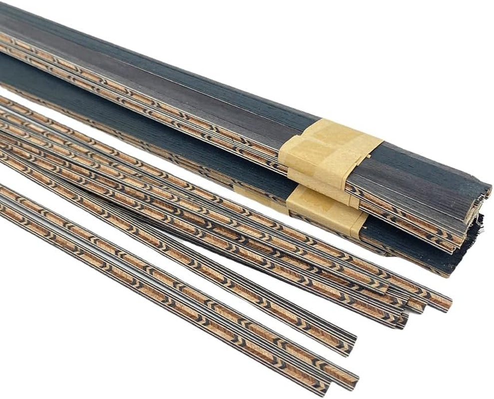 25 PCS Guitar Binding Purfling Strip Marquetry Inlay for Build Guitar,Solid Wood Material-For Luthier(640 * 5 * 1Mm)