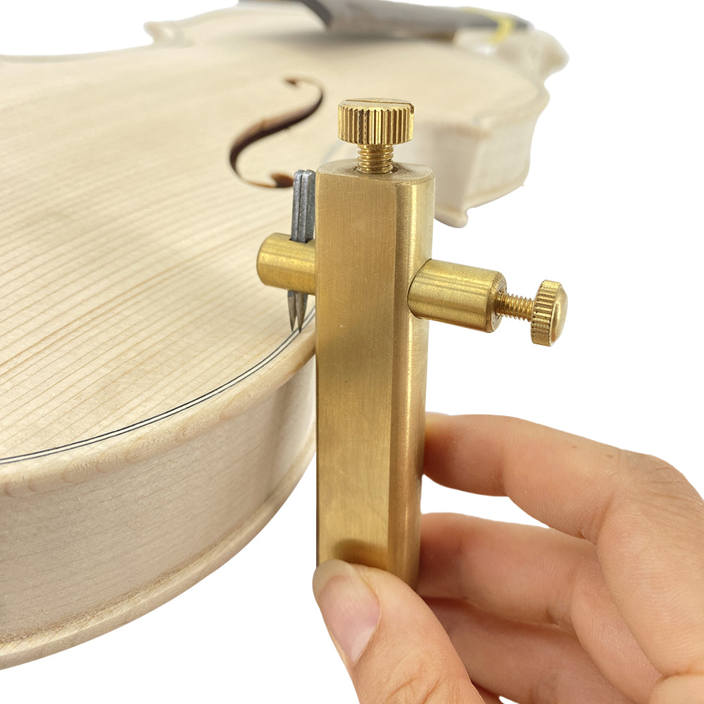 Yinfente 1 Set Brass Purfling Tools Inlay.Inlaid Groove Carver Knife Luthier Tools for Making Violin Viola