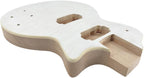 Electric Guitar Body Unfinished Mahogany +Maple Top +Flame Maple Veneer Bolt on DIY Guitar Body Blank HH Hamburger Pickup