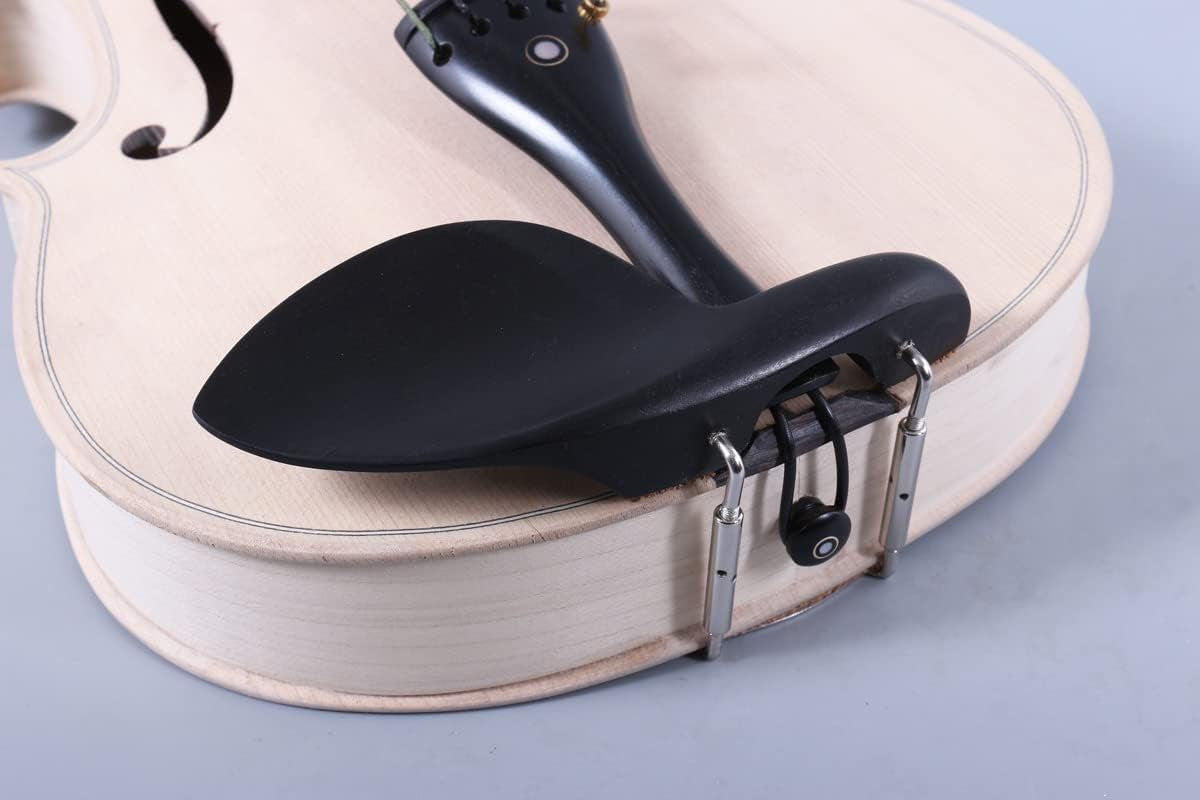 4/4 Violin Full Size White Violin Unfinished 5String Violin with Ebony Fittings Maple Spruce Wood Professional
