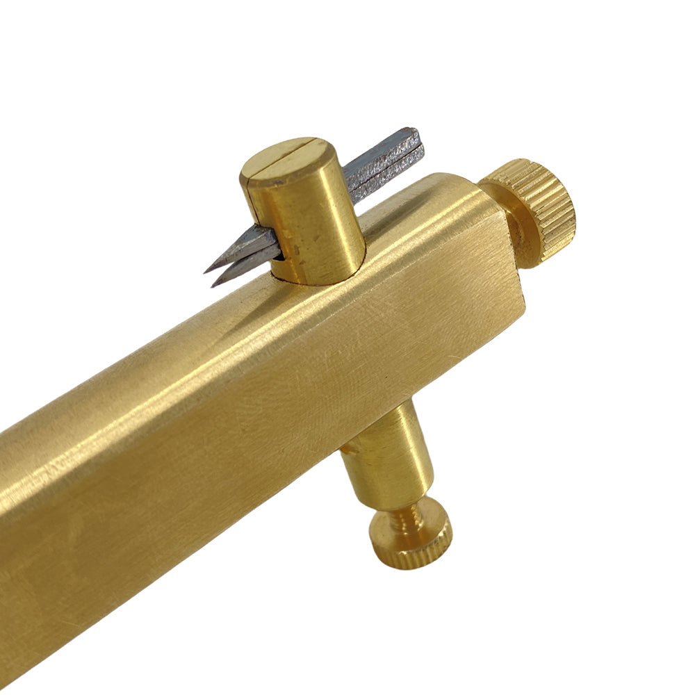 Yinfente 1 Set Brass Purfling Tools Inlay.Inlaid Groove Carver Knife Luthier Tools for Making Violin Viola