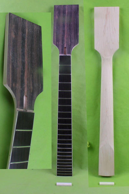 7-String Electric Guitar Neck Replacement, Maple Neck, Rosewood Fretboard, 22 Frets, 24.75 Inch Scale, Brown, Alloy Steel Strings