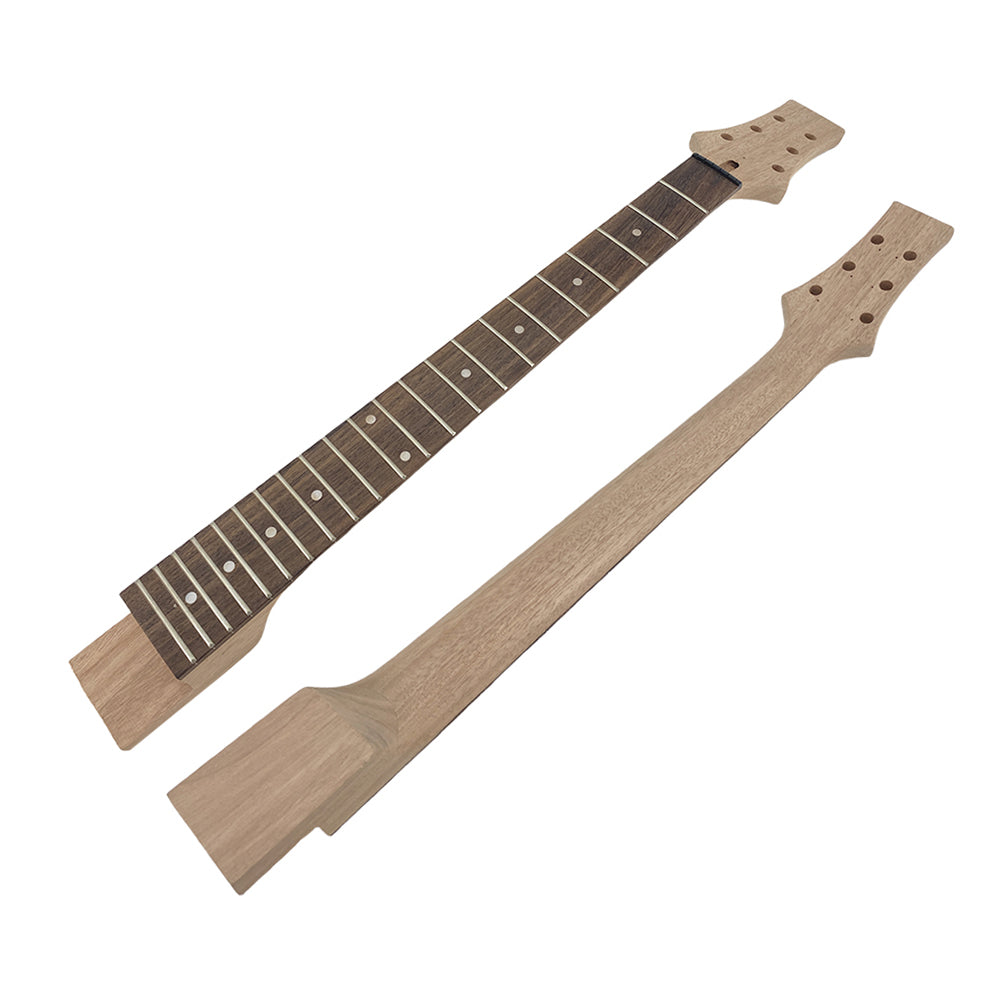 Yinfente 1set Guitar Kit Guitar Neck Mahogany 22 fret rosewood fretboard inlays PRS Guitar Body Mahogany Flame Maple wood DIY Guitar