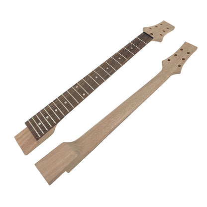 Yinfente 1set Guitar Kit Guitar Neck Mahogany 22 fret rosewood fretboard inlays PRS Guitar Body Mahogany Flame Maple wood DIY Guitar