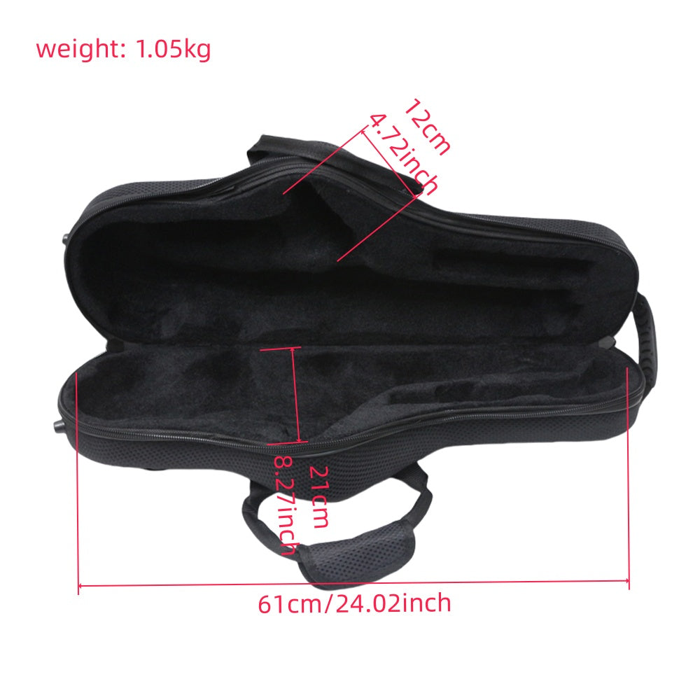 New Alto Sax Case Saxophone Parts Strong Light Saxophone Case Hand Strap Carry Protect Saxophone