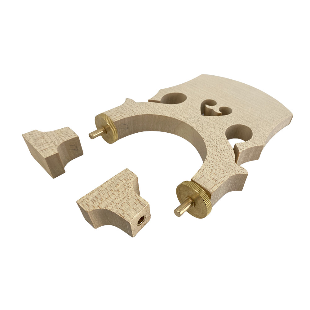 Yinfente 3/4 Upright Bass Bridge Maple Adjustable Bass Bridges Double Bass Parts Durable