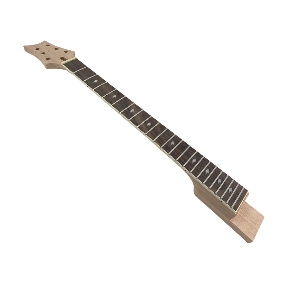 Yinfente Electric Guitar Neck 22 Fret 24.75 Inch Mahogany Guitar Necks with Rosewood Fretboard Diamond Inlay (24.75Inch)