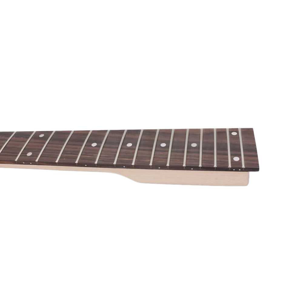 Yinfente Bass guitar neck 22 fret 34 inch Long bass scale for DIY Paddle head Dot Inlay