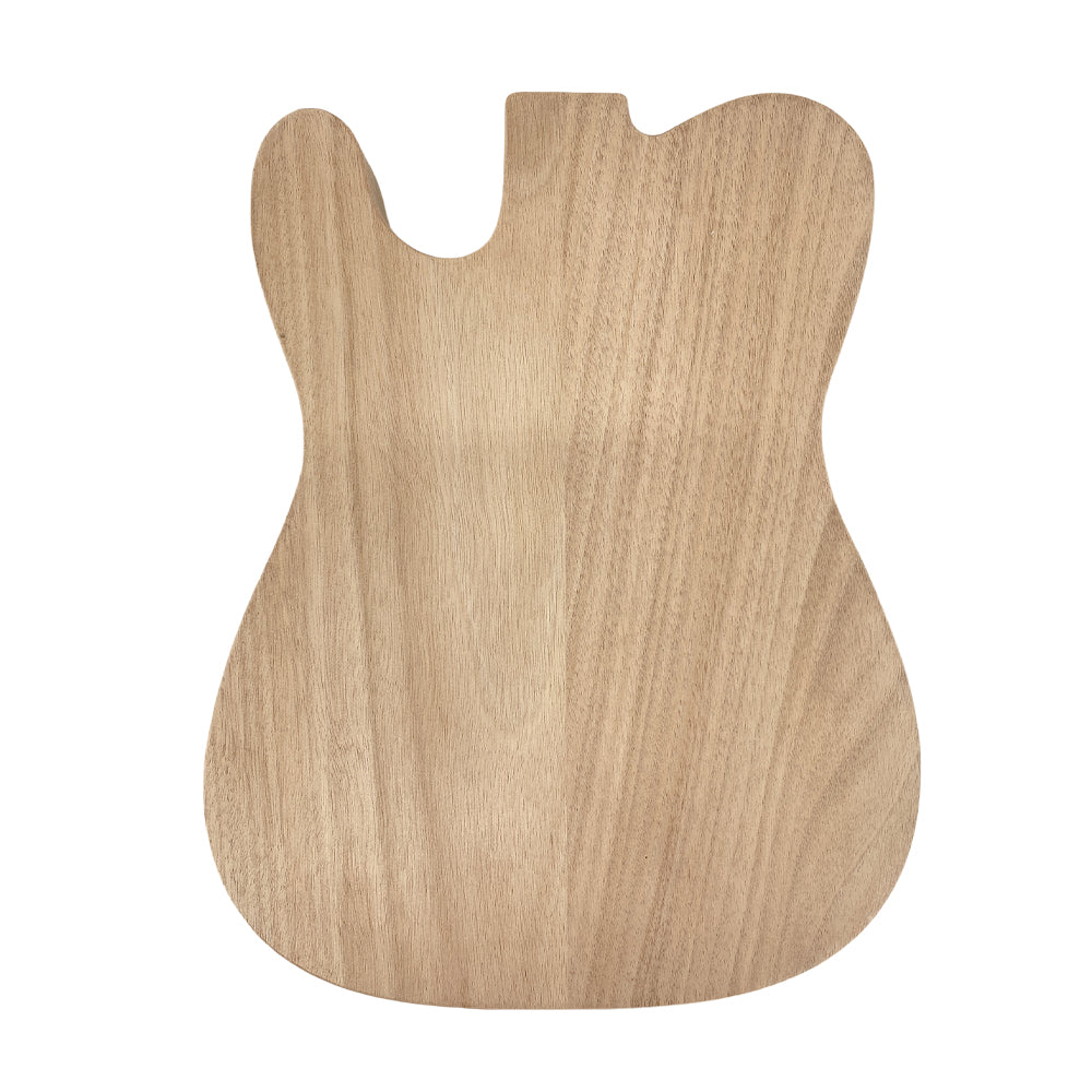 Yinfente Semi Hollow Electric Guitar Body Mahogany H-S/H Pickup Flame Maple Veneer, Handcrafteg Guitar Replacement Unfinished DIY (H-S Pickup)