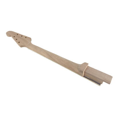 Yinfente Guitar Neck 22 Fret for Electric Guitar Replacement Maple Mahogany Unfinished Set in Glue on Heel