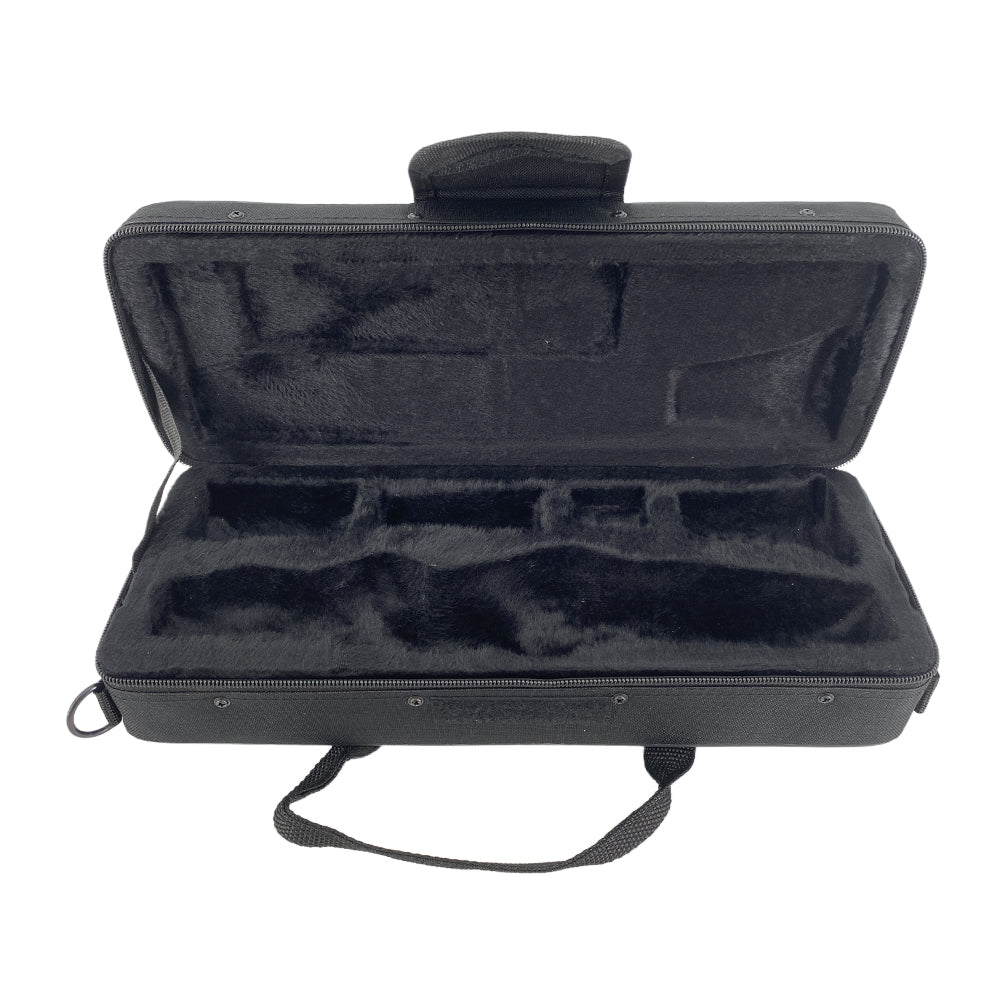 Yinfente Ekey Clarinet Case Strong Light Eb Key Clarinet Box Thick Padding with Straps,Black