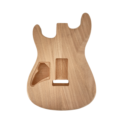 Yinfente Unfinished Mahogany Electric Guitar Body DIY Replacement Bolt on Heel Pocket Natural