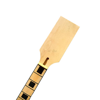 Yinfente Paddle head New guitar neck 22fret 25.5inch Maple Fretboard Block